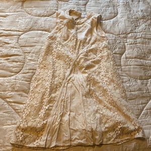 Gently worn cream lacy dress